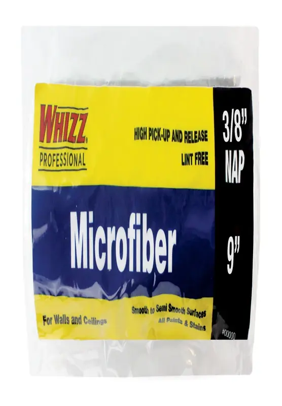 Whizz Microfiber 9 In. W X 3/8 In. Cage Paint Roller Cover 1 Pk