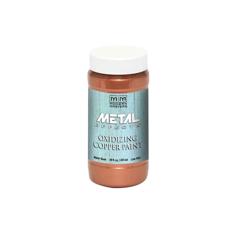 Metal Effects Copper Oxidizing Paint 16 Oz - Specialty Coating For Indoor & Outdoor Use