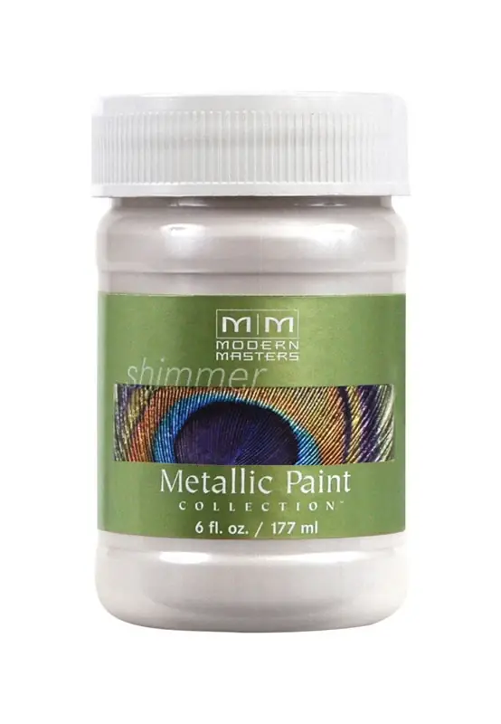 Shimmer Satin Oyster Water-based Metallic Paint 6 Oz - Me70506
