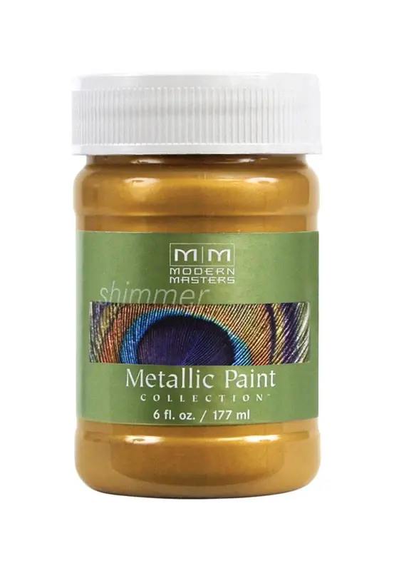 Shimmer Satin Pharaoh‘s Gold Water-based Metallic Paint 6 Oz