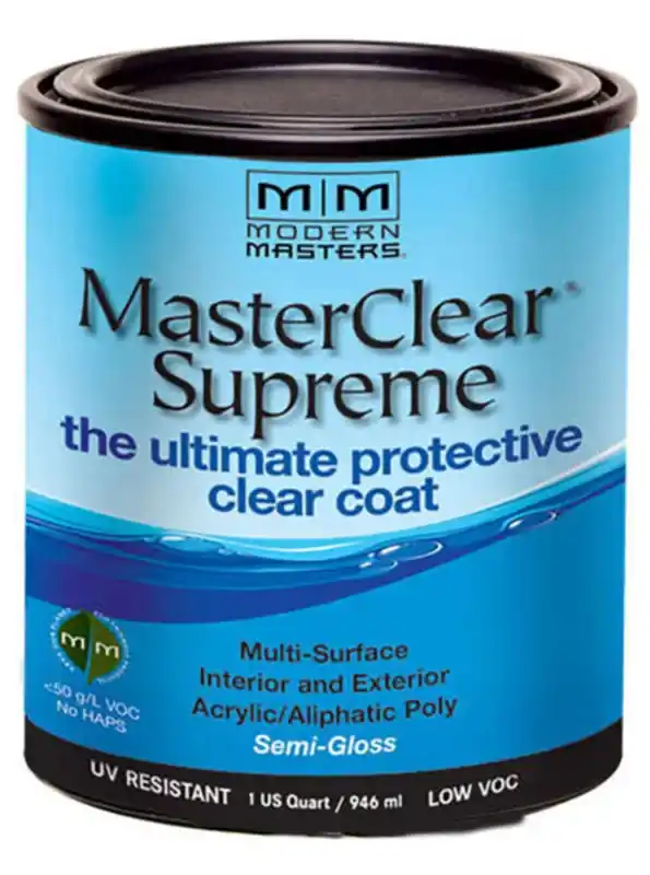 Masterclear Supreme Semi-gloss Clear Water-based Protective Coating 1 Quart