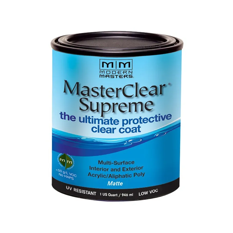 Masterclear Supreme Matte Clear Water-based Protective Coating 1 Quart