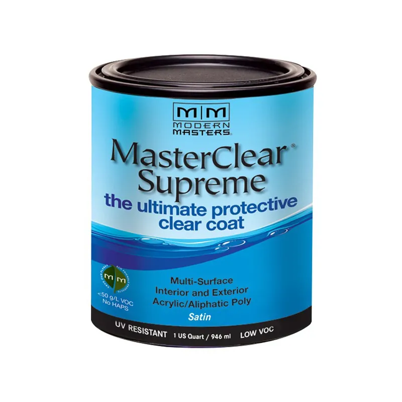 Masterclear Supreme Satin Clear Water-based Protective Coating 1 Quart
