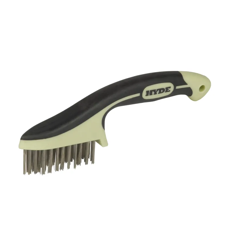 Hyde MAXXGRIP PRO 0.75 In. W X 8.75 In. L Stainless Steel Wire Brush