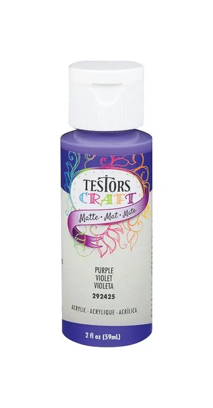 Acrylic Craft Paint, Matte Purple, 2-oz.