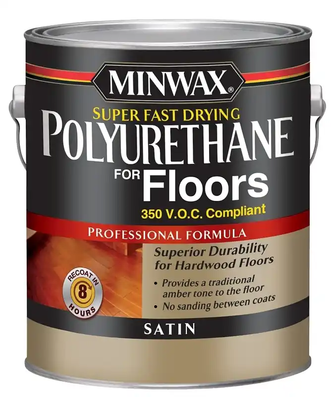 Minwax Satin Clear Oil-Based Fast-Drying Polyurethane Floor Varnish 1 Gal