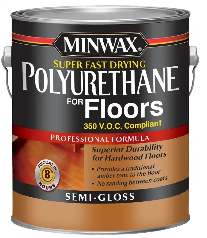 Semi-Gloss Low-VOC Fast-Drying Polyurethane Floor Finish, 1-Gallon