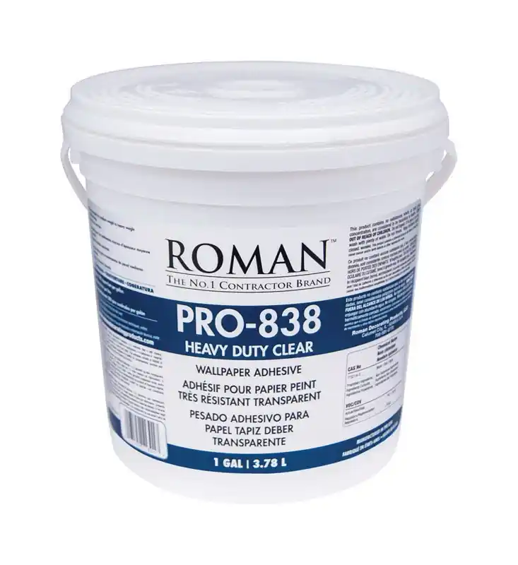Pro-838 Heavy Duty Clear High Strength Wallpaper Adhesive 1 Gallon