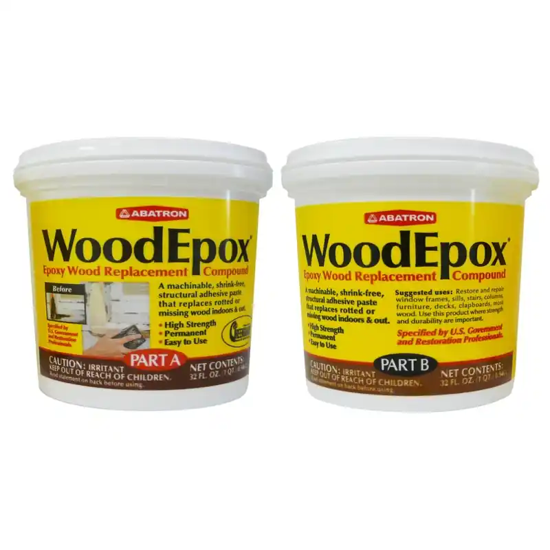 WoodEpox Epoxy, Wood Filler, 64-oz.