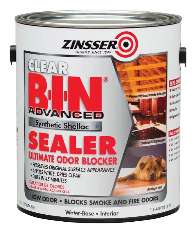 B-i-n Advanced Clear Shellac-based Odor Blocking Sealer 1 Gallon