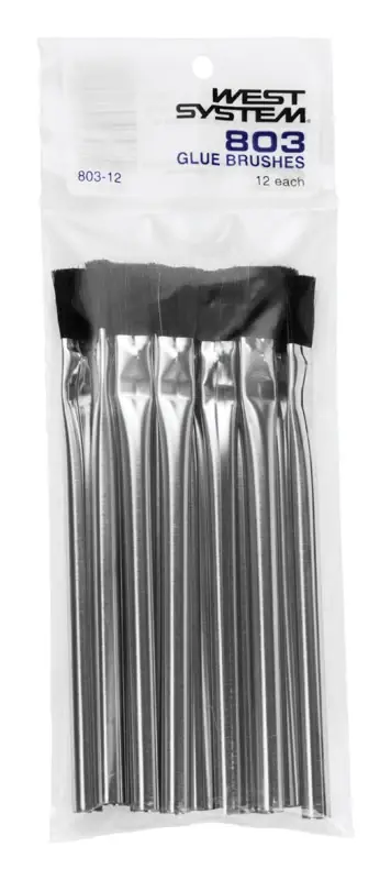 West System 1/2 In. Medium Soft Flat Glue Brushes