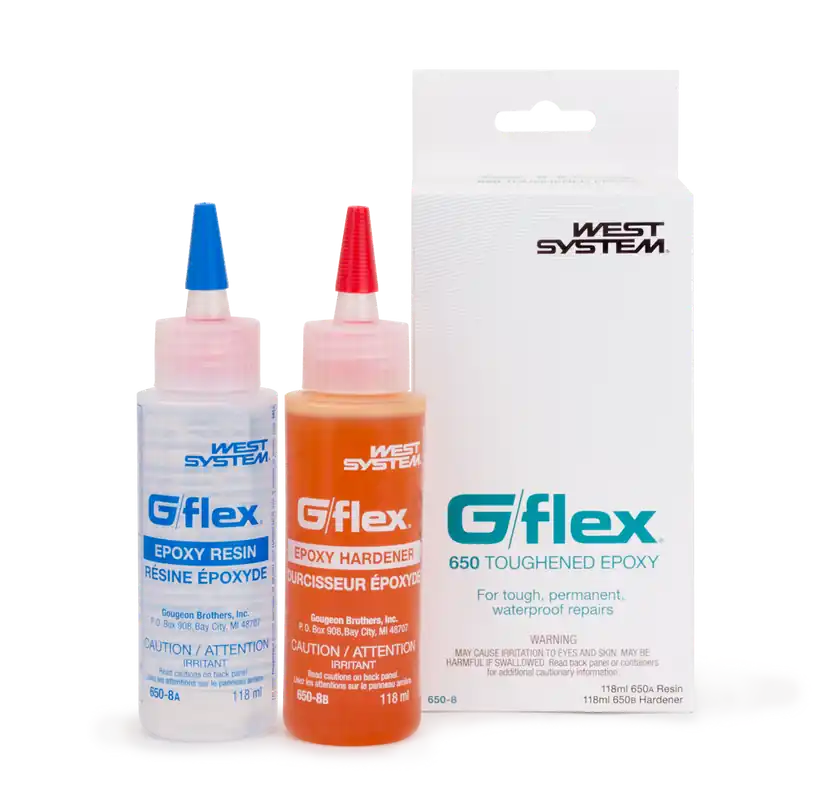 West System G/flex Extra Strength Epoxy Clear Toughened Epoxy Kit 2 Pk