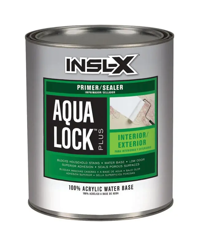 Aqua Lock Plus Primer/Sealer, Interior/Exterior, Acrylic Water Based, Deep Tint, Qt.