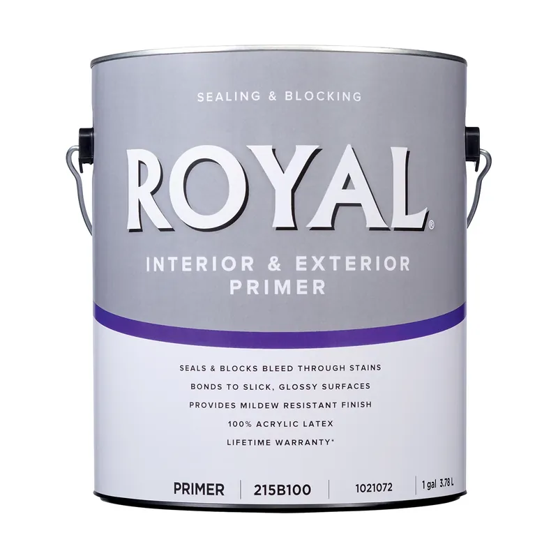 Royal Primer Flat Acrylic Latex Sealing Primer 1 Gallon For Interior And Exterior Use