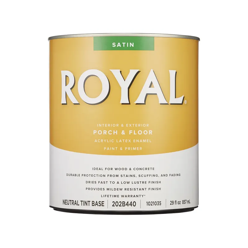 Royal Satin Neutral Base Latex Porch & Floor Paint With Primer 1 Quart