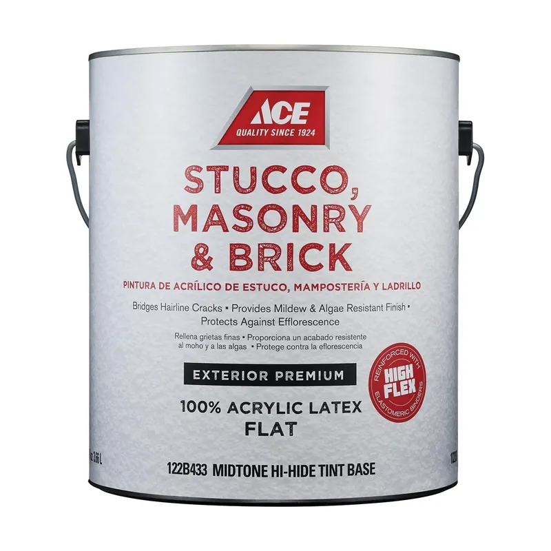 Ace Flat Midtone Hi-hide Base Acrylic Latex Exterior Paint 1 Gallon