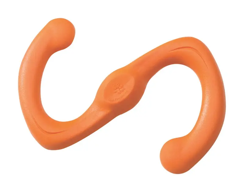 West Paw Zogoflex Orange Plastic Bumi Dog Tug Toy Large In. 1 Pk