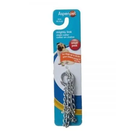82114 Lightweight 14 Inch Choke Chain Collar - Chrome Finish