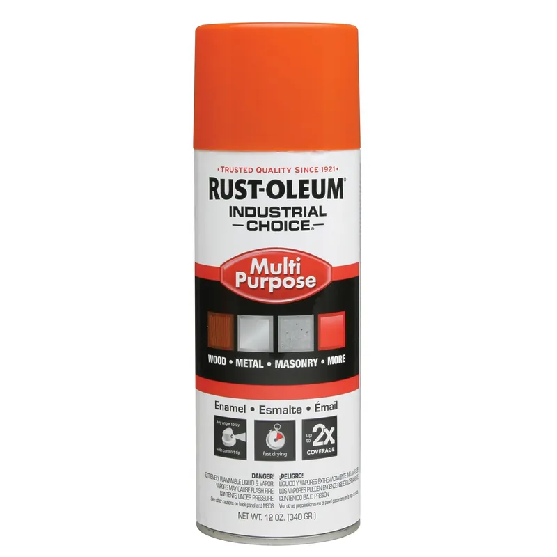 Industrial Choice Osha Safety Orange Multi-purpose Enamel Spray Paint 12 Oz