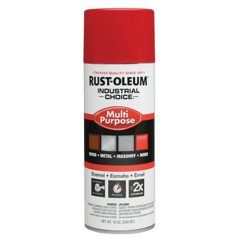 Industrial Choice Osha Safety Red Field Marking Paint 12 Oz Enamel Spray