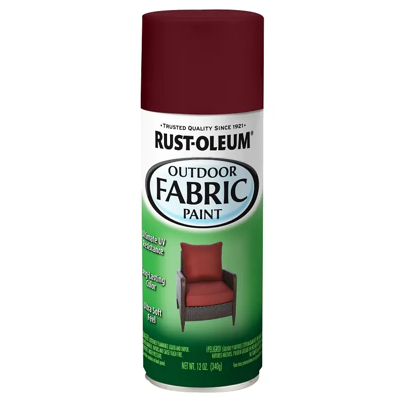 Specialty Outdoor Fabric Spray Paint, Dark Red, 12-oz.