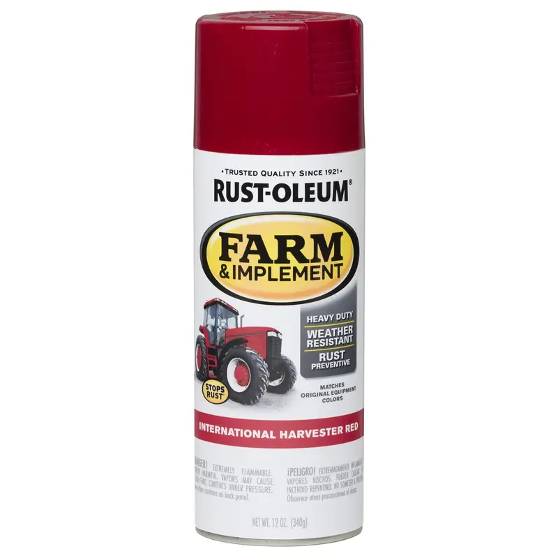 Farm Equipment Spray Paint, International Harvester Red, 12-oz.