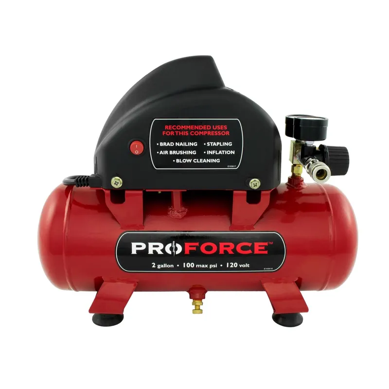 Hotdog Air Compressor Kit, 120V, Oil Free, 2 Gallon
