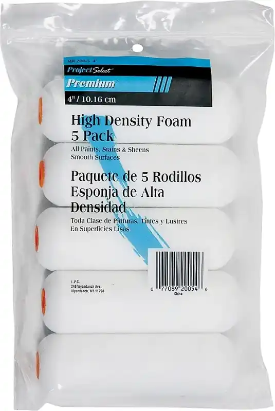 Linzer Impact Foam 4 In. W Mini Paint Roller Cover 5 Pk