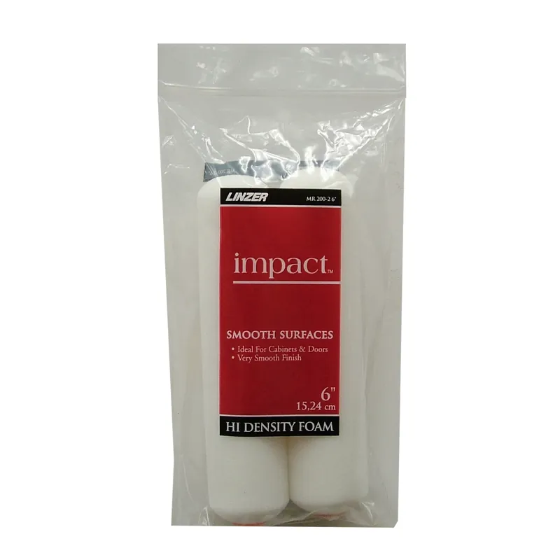 Linzer Impact Foam 6 In. W Mini Paint Roller Cover 2 Pk