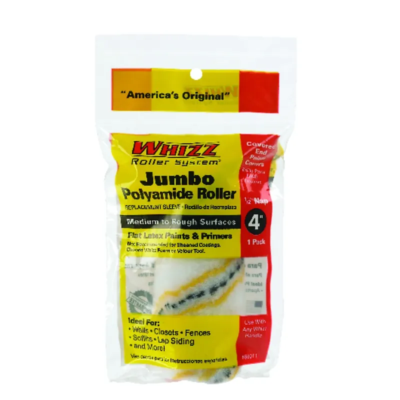 Whizz Maximus Polyamide Fabric 4 In. W X 1/2 In. Jumbo Mini Paint Roller Cover 1 Pk