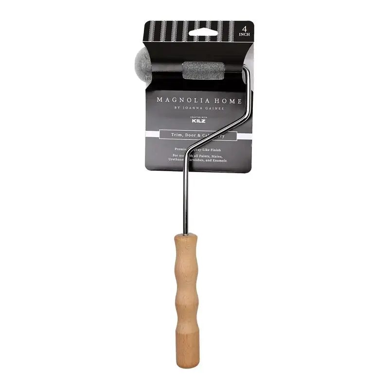 4 In. Mini Paint Roller Cover And Frame