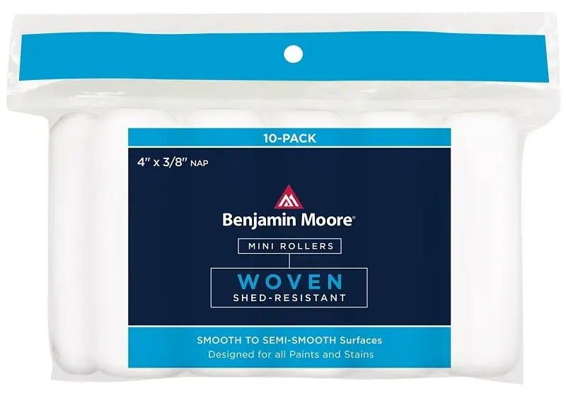 Benjamin Moore Woven 4 In. W X 3/8 In. Mini Roller 10 Pk