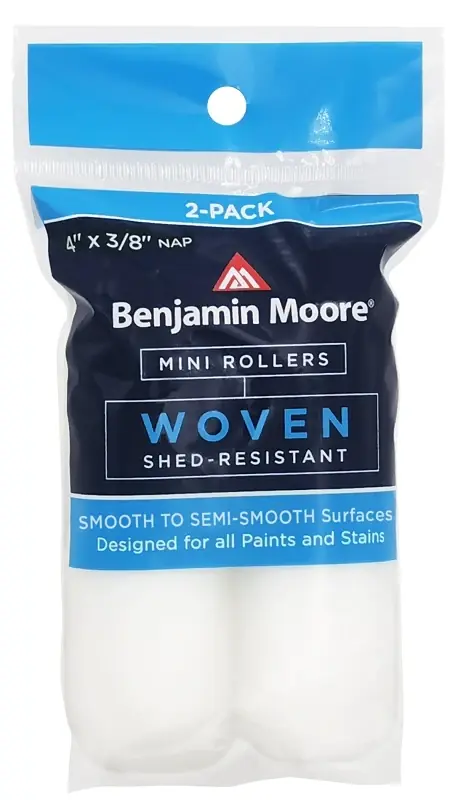 Benjamin Moore Woven 4 In. W X 3/8 In. Mini Roller 2 Pk
