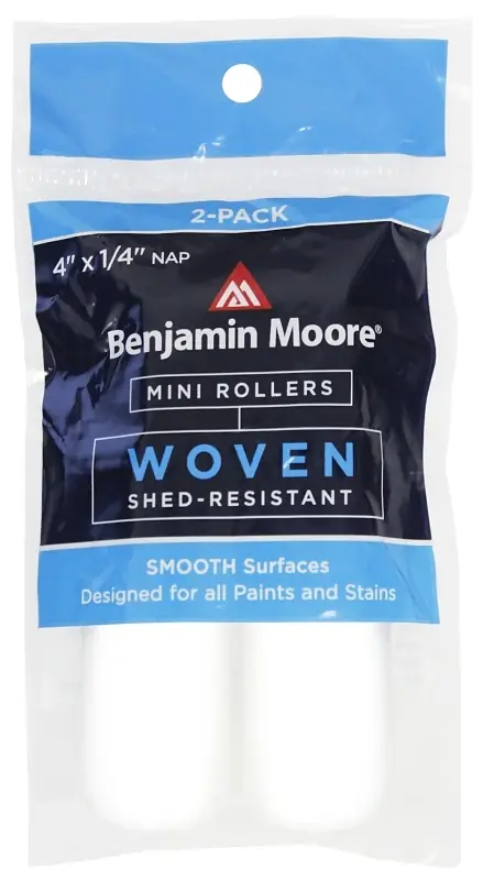 Benjamin Moore Woven 4 In. W X 1/4 In. Mini Roller 2 Pk