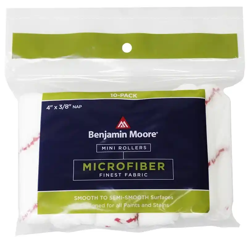 Benjamin Moore Microfiber 4 In. W X 3/8 In. Mini Roller 10 Pk
