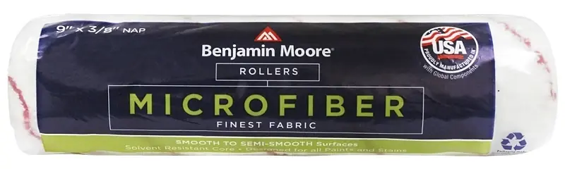 Benjamin Moore Microfiber 9 In. W X 3/8 In. Regular Roller 1 Pk