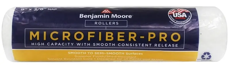 Benjamin Moore Microfiber 9 In. W X 3/8 In. Regular Roller 1 Pk