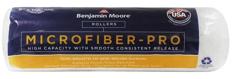 Benjamin Moore Microfiber 9 In. W X 1/2 In. Regular Roller 1 Pk