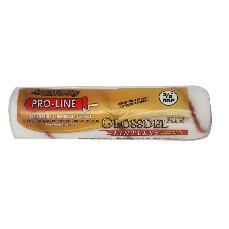 ArroWorthy Glossdel Plus Woven 9 In. W X 3/8 In. Regular Paint Roller Cover 1 Pk