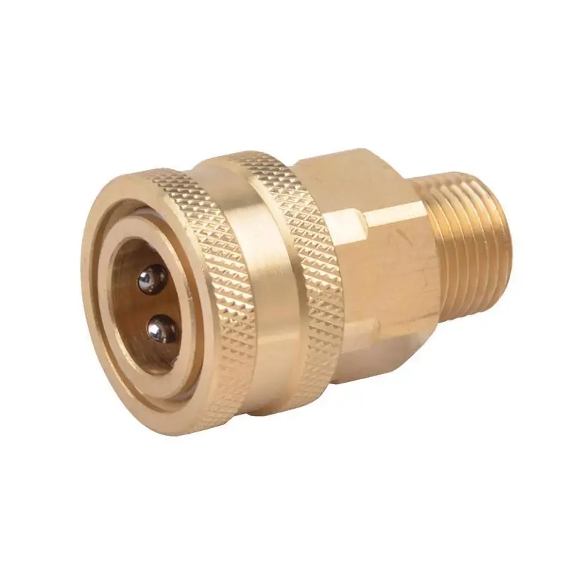 Surfacemaxx 3/8-in Male Npt X 3/8-in Female Quick Connect Coupler 4200 Psi Brass