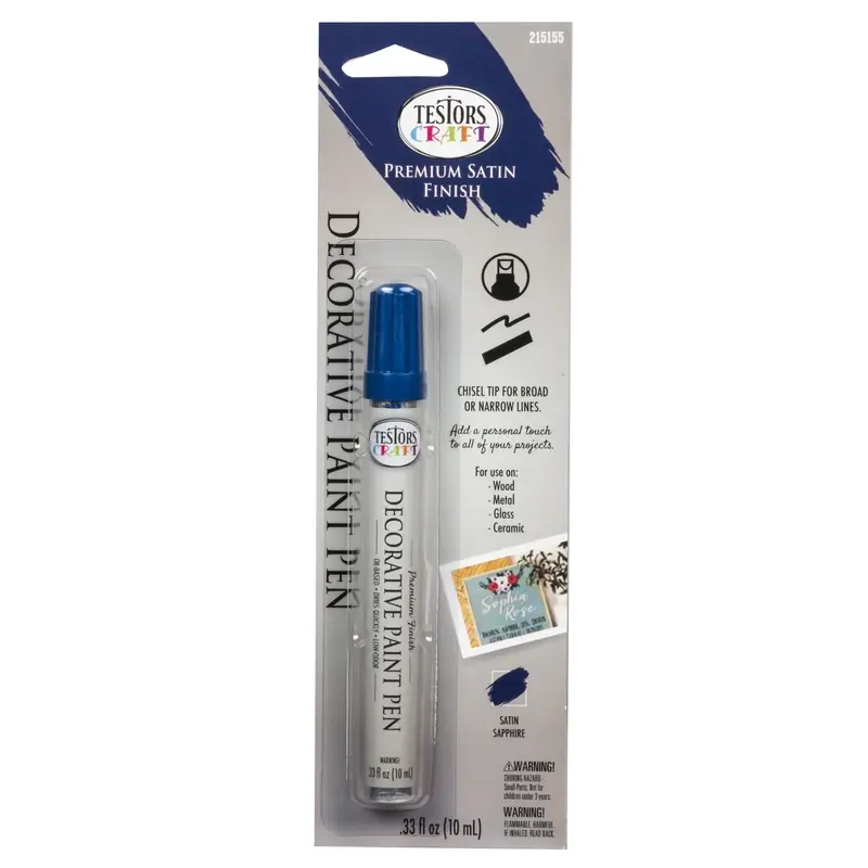 Satin Sapphire Decorative Paint Pen 0.33 Oz - Model 215155
