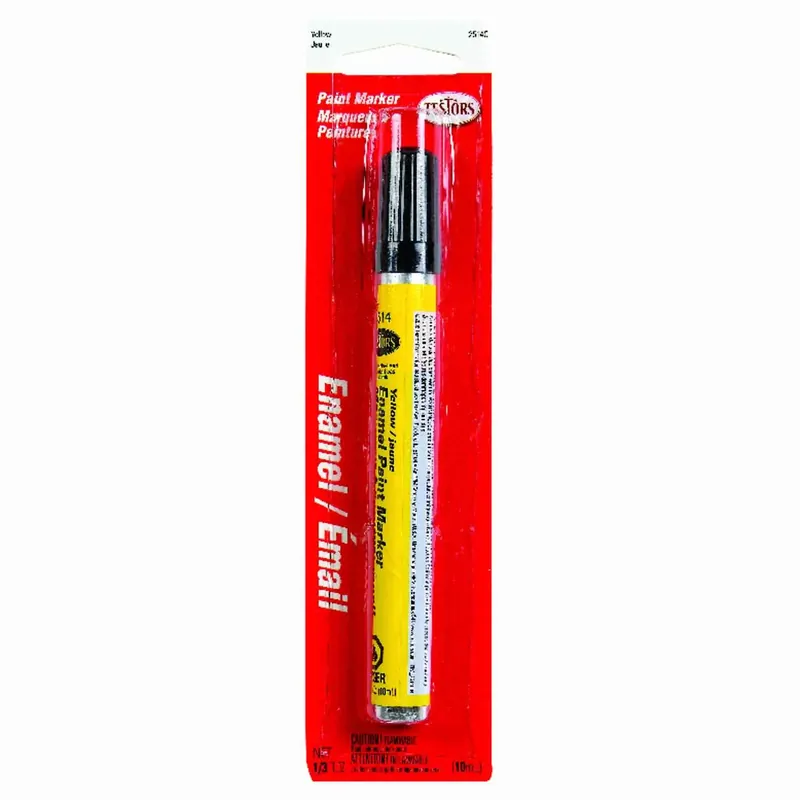 Testors Gloss Yellow Enamel Paint Marker 0.3 Oz