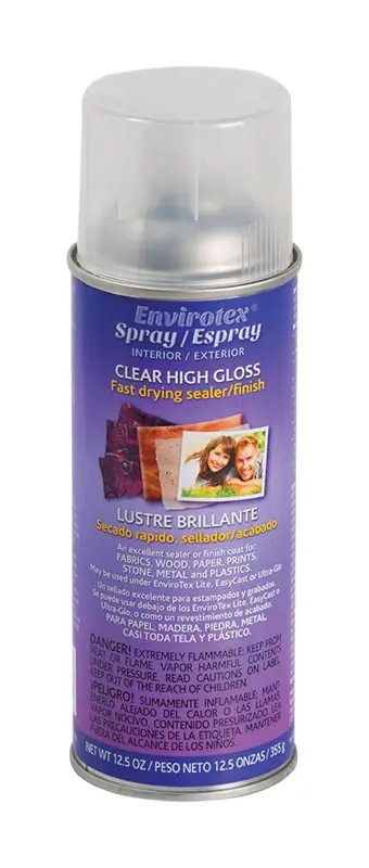 High-gloss Clear Water-based Spray Sealer 12.5 Oz - Indoor/outdoor Use