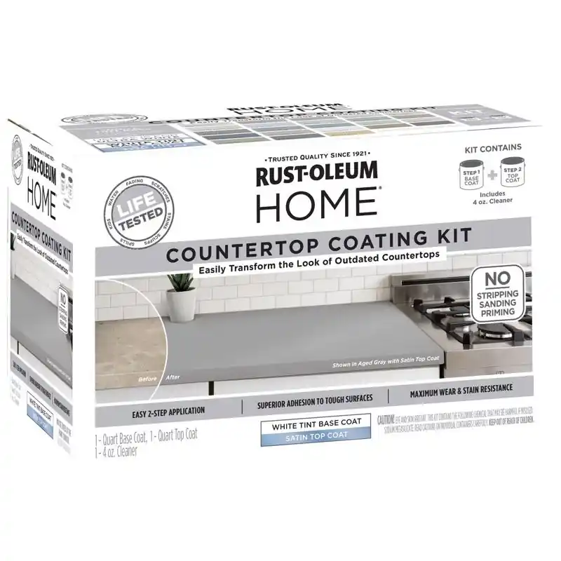 Home Satin Tintable Base Acrylic Countertop Kit 1 Quart - Versatile Coating Solution