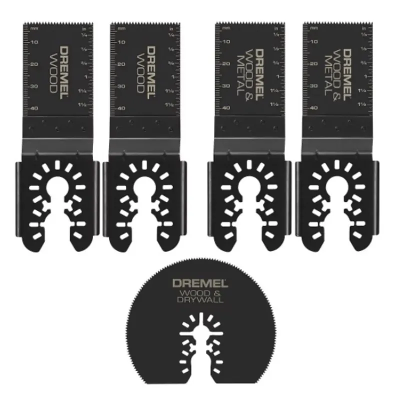 High Carbon Steel Oscillating Blade Set 5 Pieces For Universal Compatibility
