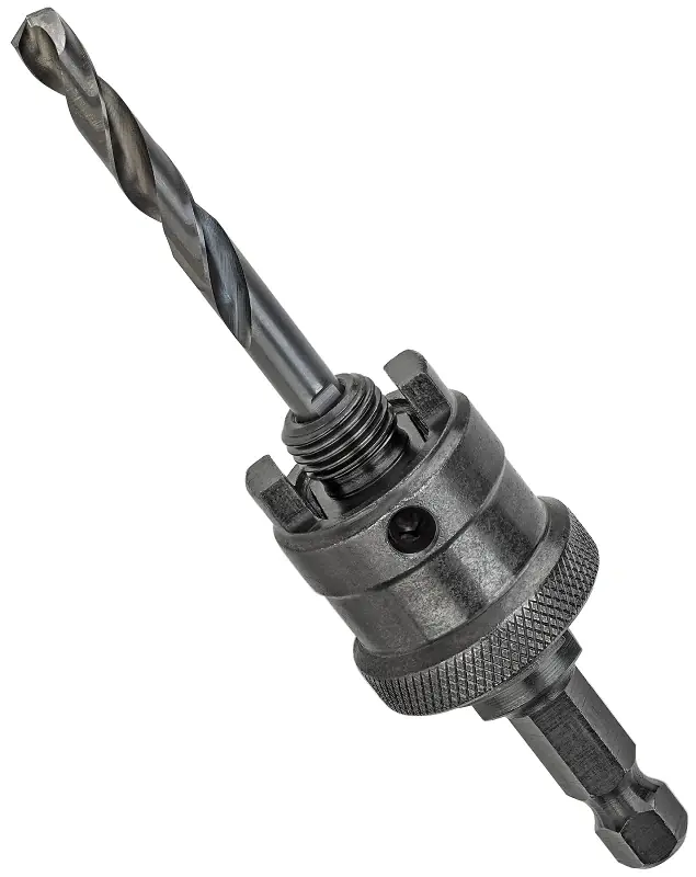 Rapid Load Hole Saw Arbor, 1/2 In. Shank, 9/16 -1-3/16 In. Dia.