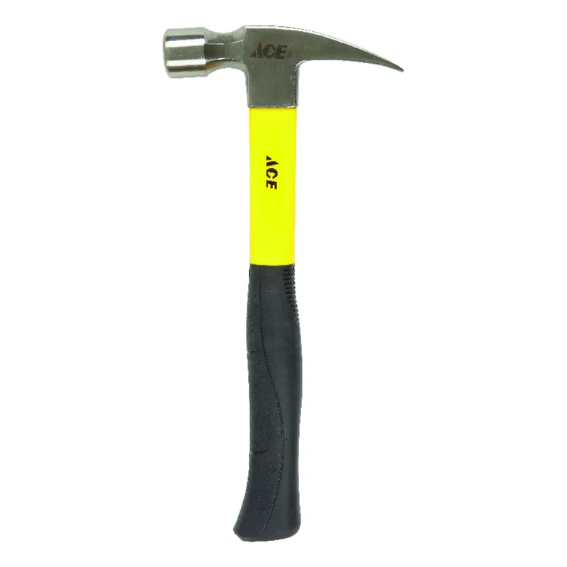 20 Oz Rip Claw Hammer With Fiberglass Handle And Carbon Steel Head