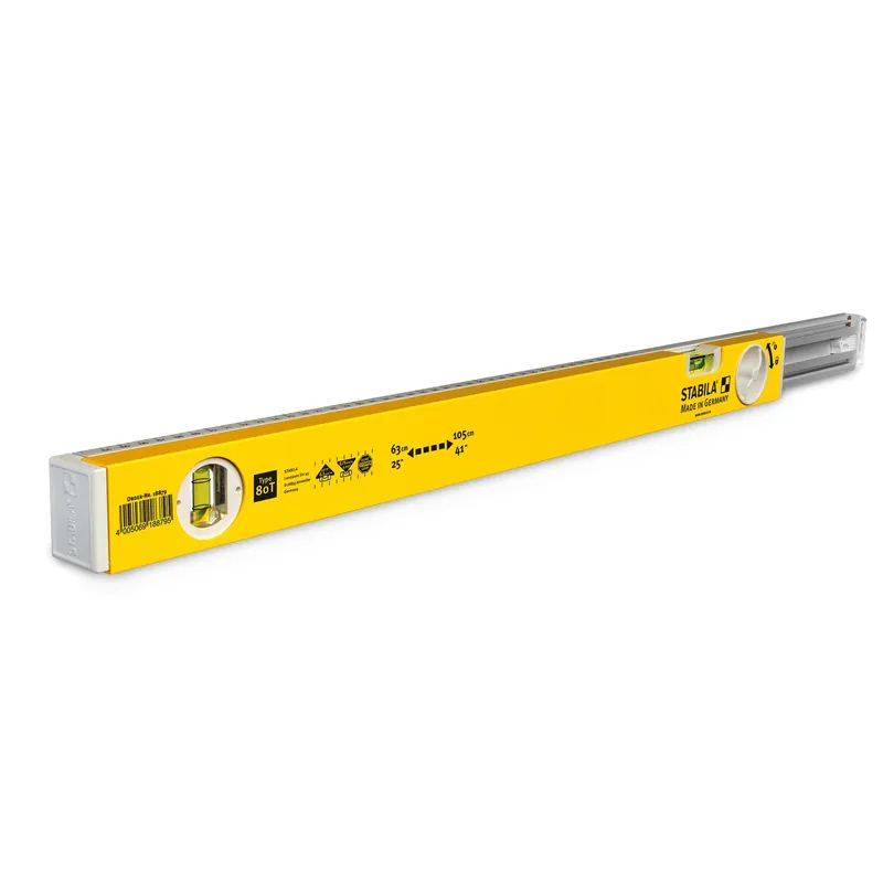 41 In. Aluminum Type 80 T Extendable Level 2 Vial - Adjustable Length 25-41 In.