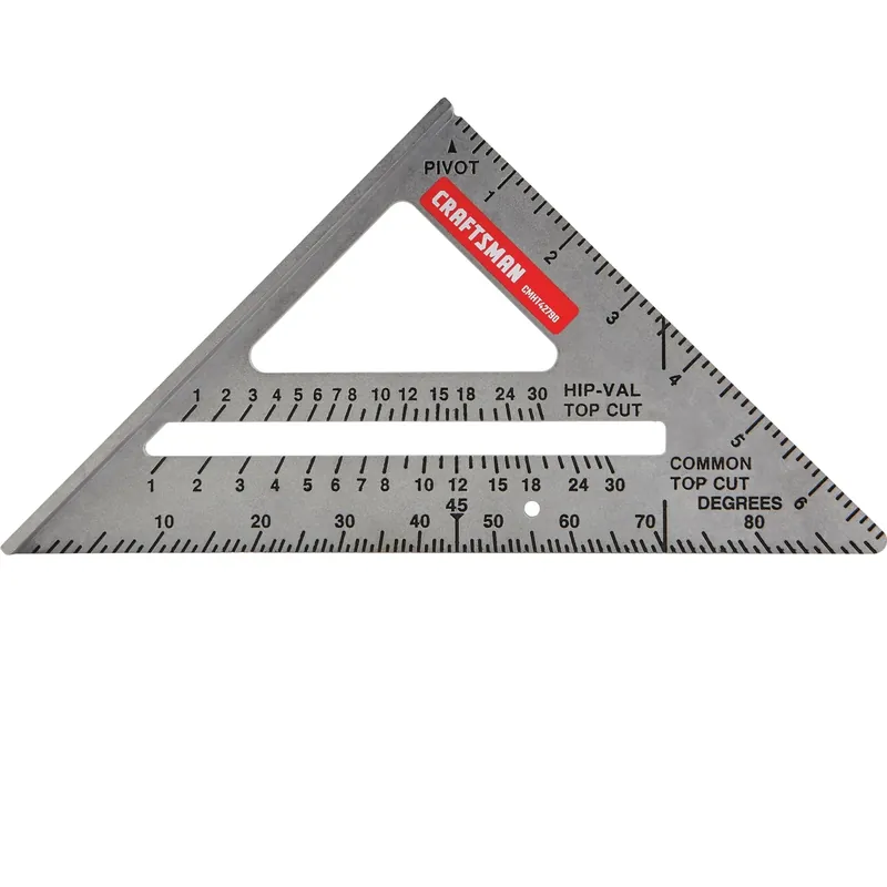 7 In. L X 7 In. H Heavy Duty Aluminum Rafter Square