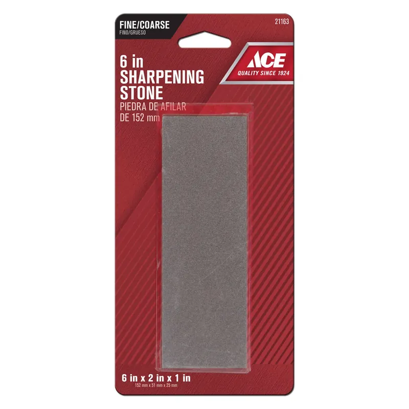6 In. L Silicon Carbide Sharpening Stone 60/80 Grit For Knives And Tools